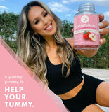 Flat Tummy Apple Cider Vinegar Gummies, 60 Count – Boost Energy, Detox & Support Gut Health – Vegan, Non-GMO – ACV Gummies with Mother - Made with Apples, Beetroot, Vitamin B9, Vitamin B12, Superfoods