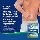 Salonpas Pain Relief Patch Lrg 9